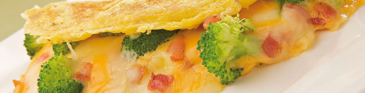 Broccoli and Bacon Omelet