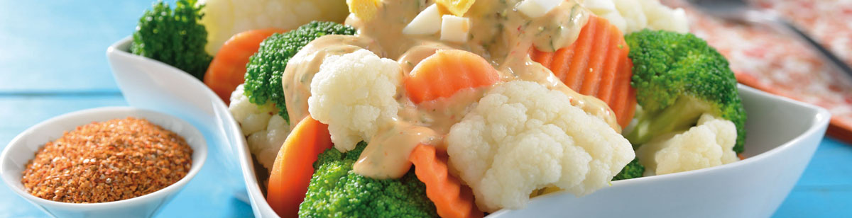 California Vegetable Blend with Thousand Island Dressing