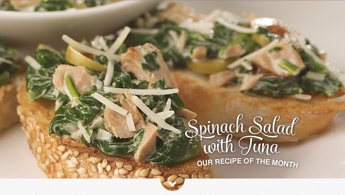 Spinach Salad with Tuna
